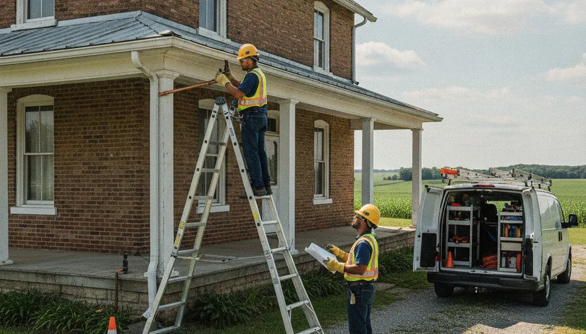 Des Moines, IA plumbing repair team servicing residential pipes and fixtures