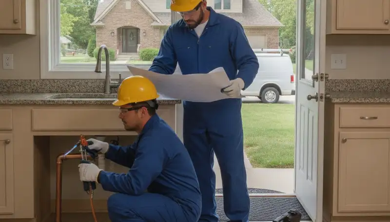 Des Moines, IA plumbing repair service truck for residential and commercial plumbing needs