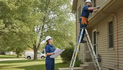 Des Moines, IA plumber repairing a residential pipe for plumbing service