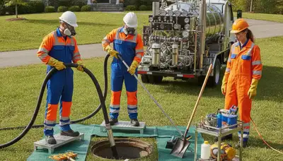 Septic tank cleaning service for Des Moines, IA homes by On Call Plumbers