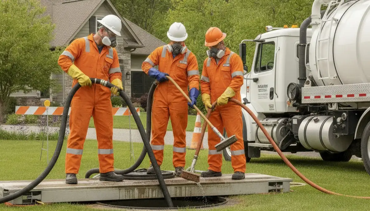 Septic tank cleaning service in Des Moines, IA by On Call Plumbers