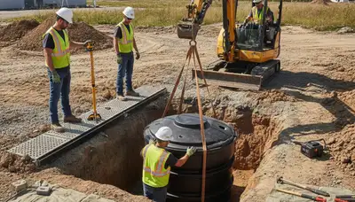 Septic tank installation for Des Moines, IA homes by On Call Plumbers