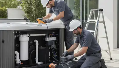 Spa repair service for Des Moines, IA homes by local On Call Plumbers
