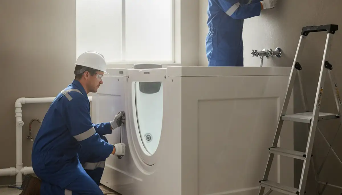 Walk-in tub installation for Des Moines, IA homes by On Call Plumbers